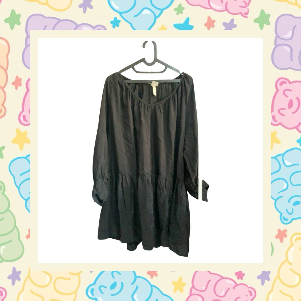 {preloved} black hm dress