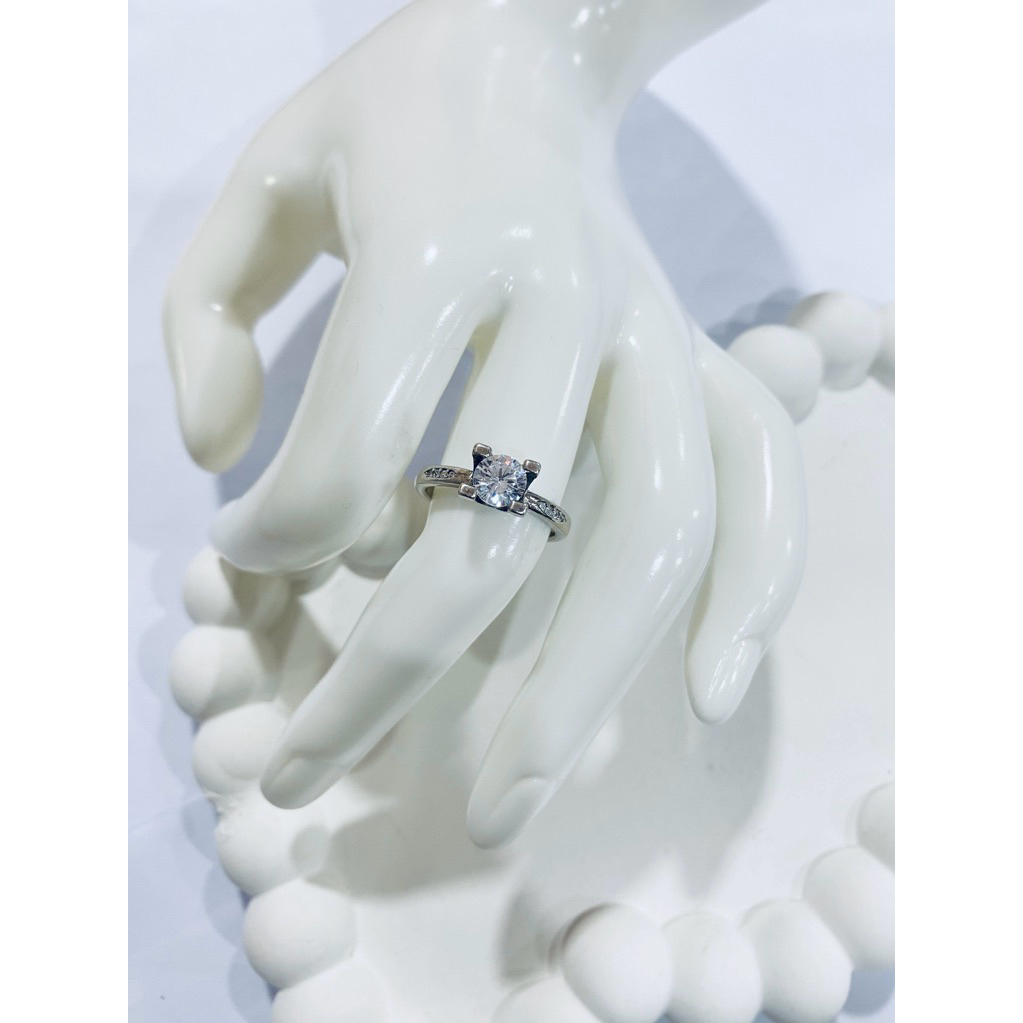 Cincin Perak 925 Motif Permata