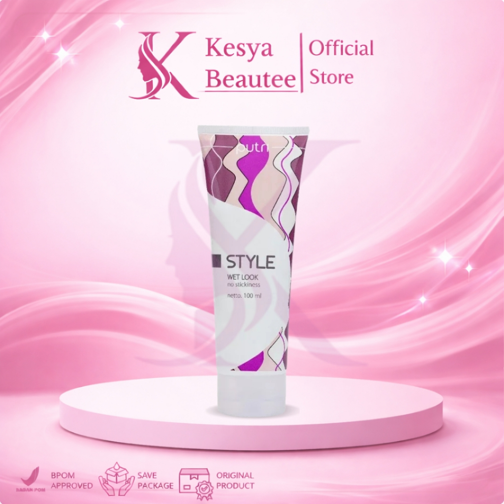 KesyaBeautee - Putri Triple Pack Wet Look – Styling Gel Rambut Tahan Lama | Wet Look Hair Gel | Styl