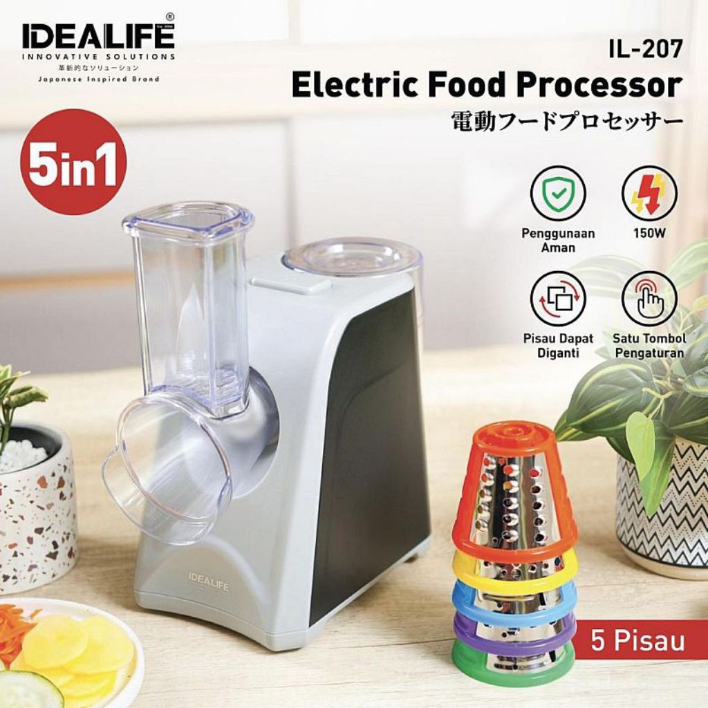 IDEALIFE - Electric Food Processor - Pemotong Elektrik - IL-207