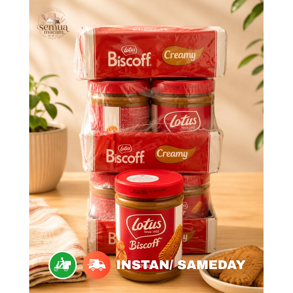 Selai Lotus Biscoff 1.6kg Smooth Lembut Jumbo Karamel