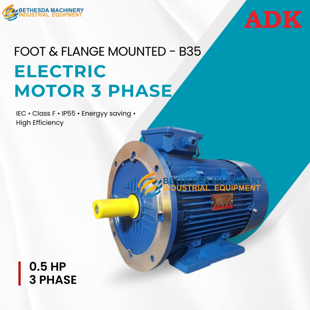 Dinamo Motor 0.5 HP 1500 RPM - Dinamo 0 5HP 0.37KW 380V 3phase