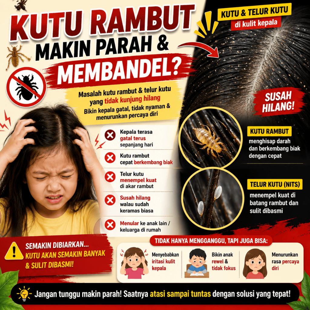 Shampo Kutu Rambut Anak dan Dewasa shampo anti kutu bio herbal shampo kutu rambut kutu kepala rambut