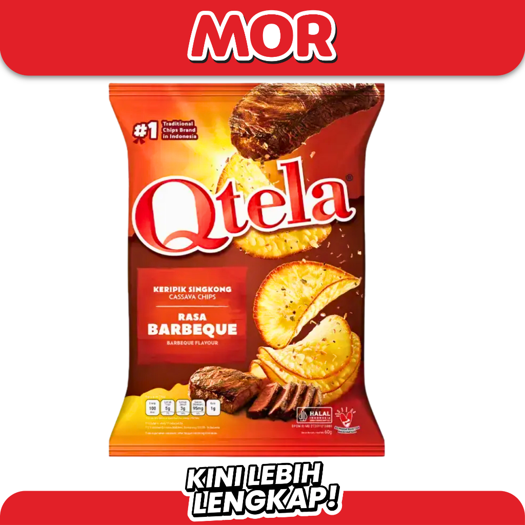QTELA Barbeque Keripik Singkong 60 gr