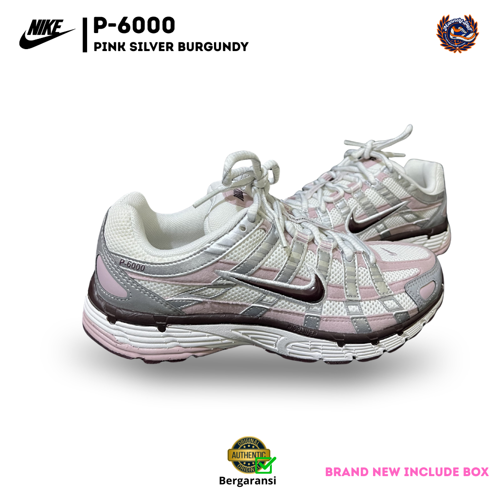 Sepatu Nike P 6000 Pink Silver Burgundy
