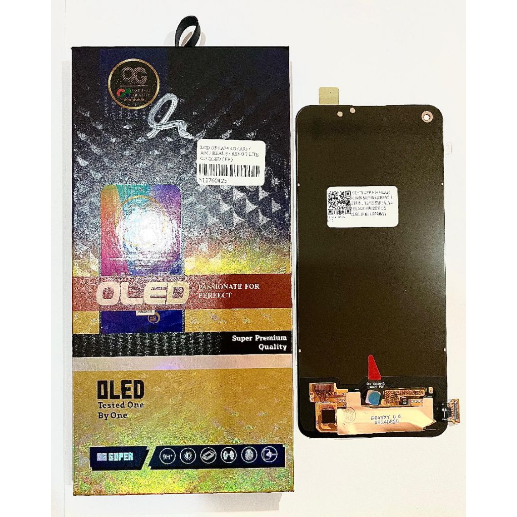 LCD OPPO A74 4G / A95 / A96 / REAL 8 / RENO 7 LITE OG SUPER OLED ( FINGERPRINT )