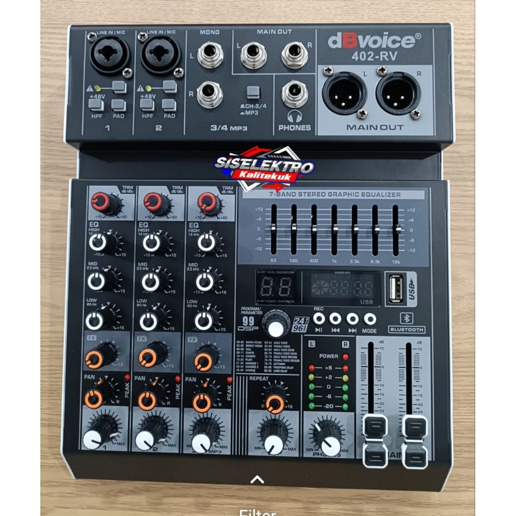 mixer DB voice 4 chanel mixer DB voice 402-rv 402rv