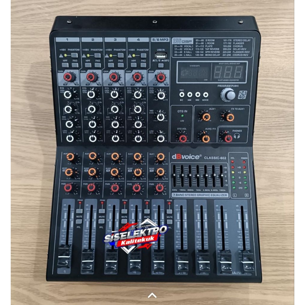 mixer DB voice classic 602 mixer DB voice 6 chanel