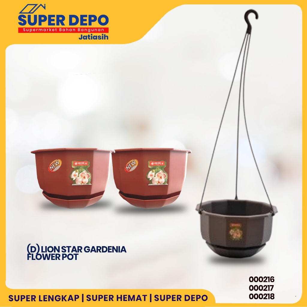 Lion Star Gardenia Flower Pot ( Pot Bunga Outdor )