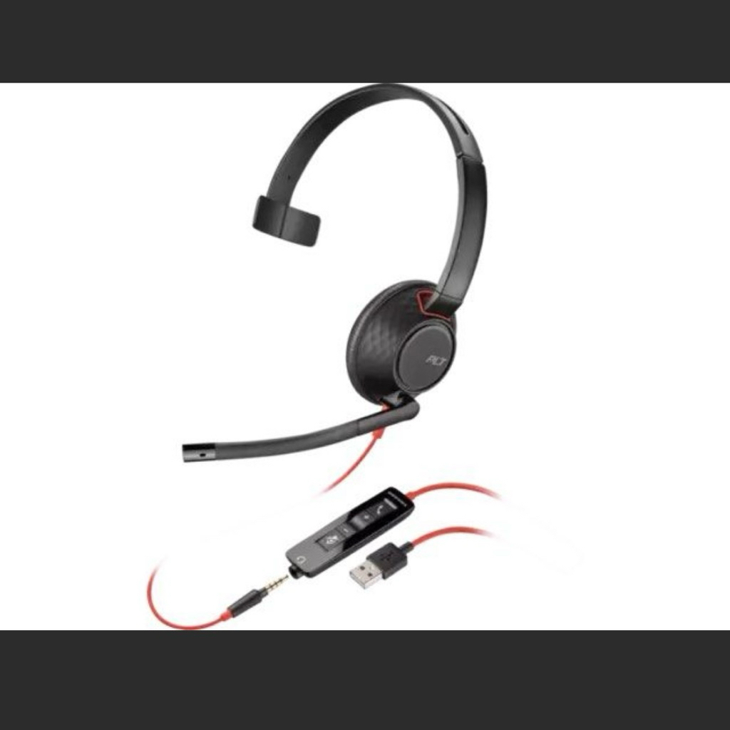 BARU Mono Headset Poly HP Blackwire C5210 US