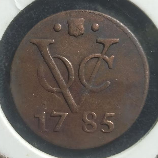 #15.VK. KOIN KUNO VOC BELANDA 1 DUIT TAHUN 1785