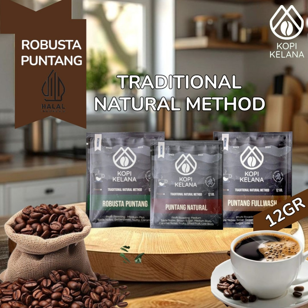Kopi Kelana Puntang Dripbag coffee sachet 12gr Asli pegunungan puntang