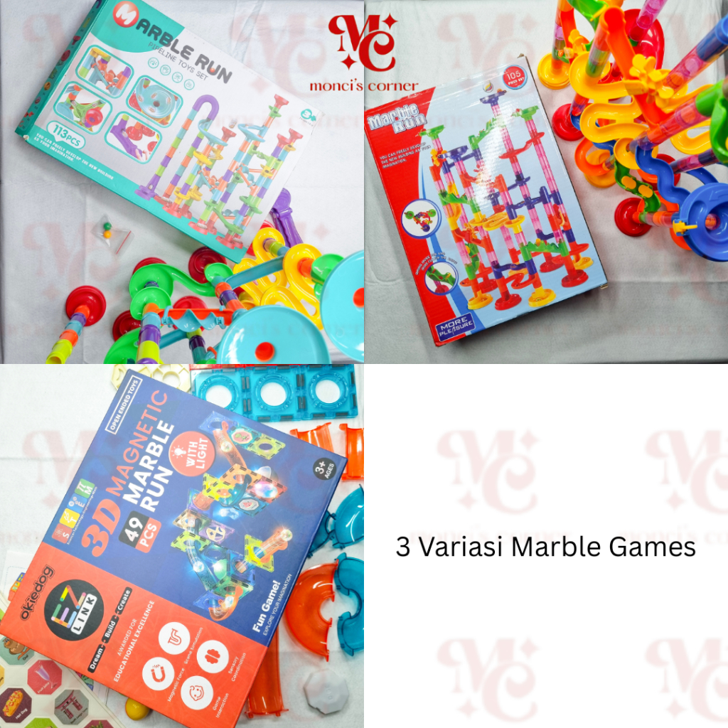 MONCI'S PRELOVED - Marble Game Marble Run Marble Pipeline | Mainan Marble Kelereng