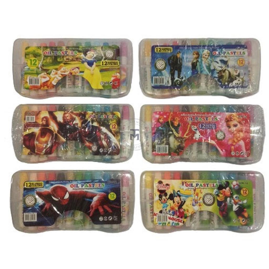 Crayon Oil Pastel HW-12 Set 12 Warna