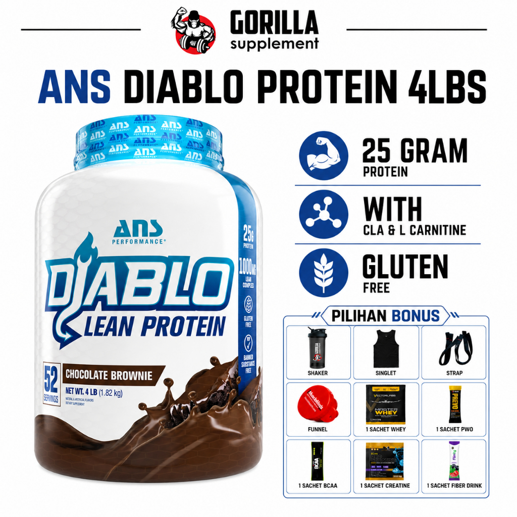 ANS Performance Diablo Protein 4 lbs - Whey Protein + fatburner - CLA - Carnitine