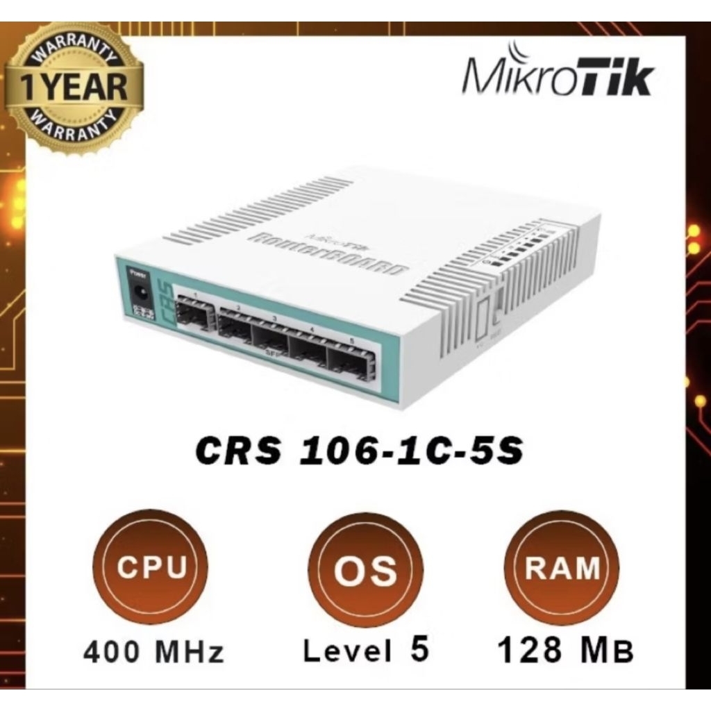 MikroTik CRS 106 1C 5S CRS106-1C-5S