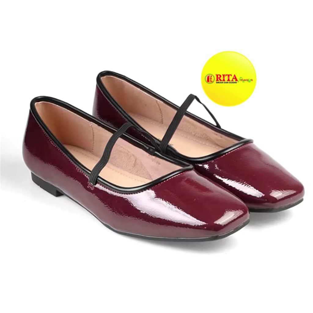 Fransisca Renaldy Flat Shoes Wanita / Flat Shoes Maroon
