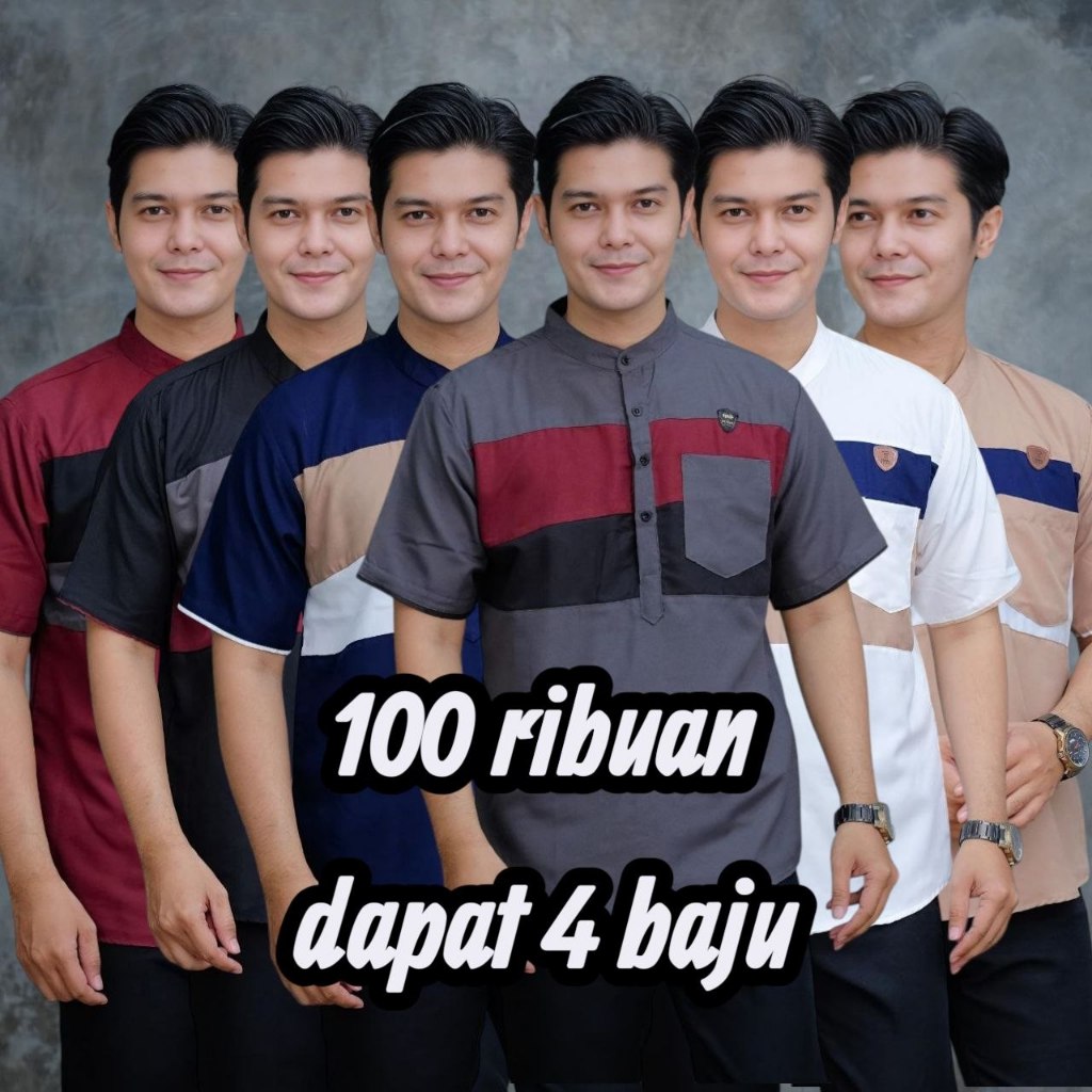 100 ribu dapat 4 baju koko kurta kombinasi viral full katun