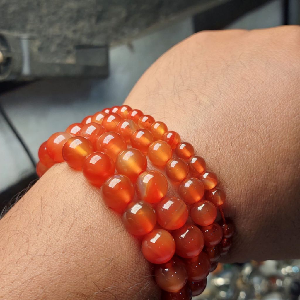 gelang sulaiman madu carnelian