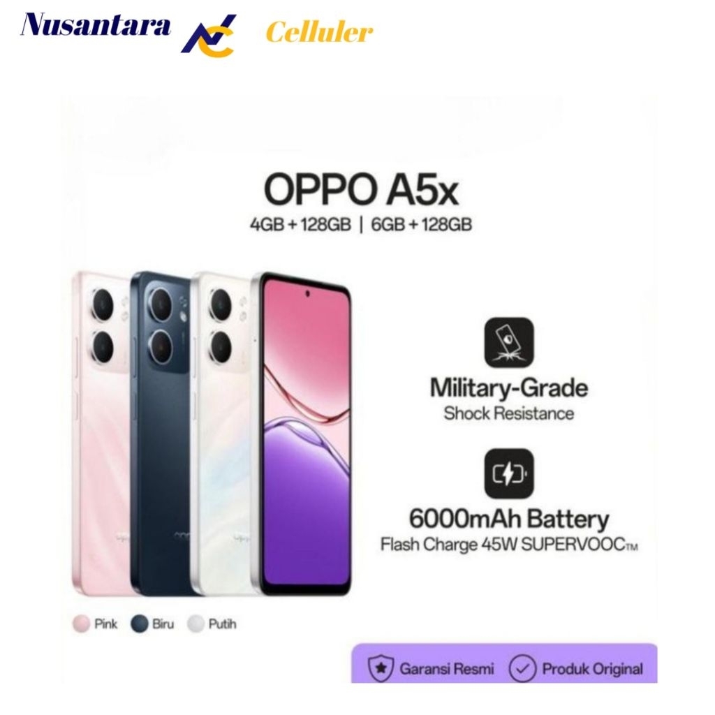 HP OPPO A5X RAM 4/128 GB | 6/128 GB [Oppo A5x 4/128 | 6/128] Garansi Resmi