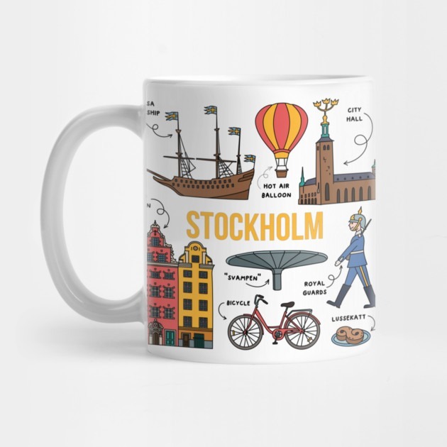 Souvenir stockholm city Sweden - Stockholm Sweden Tea Mug