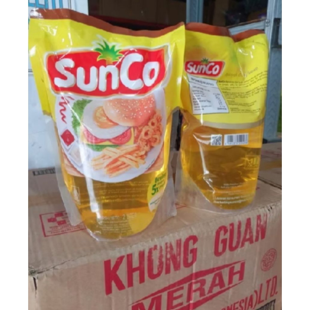 Minyak Goreng Sunco 2 Liter 1 Dus isi 6 Pcs Ready COD