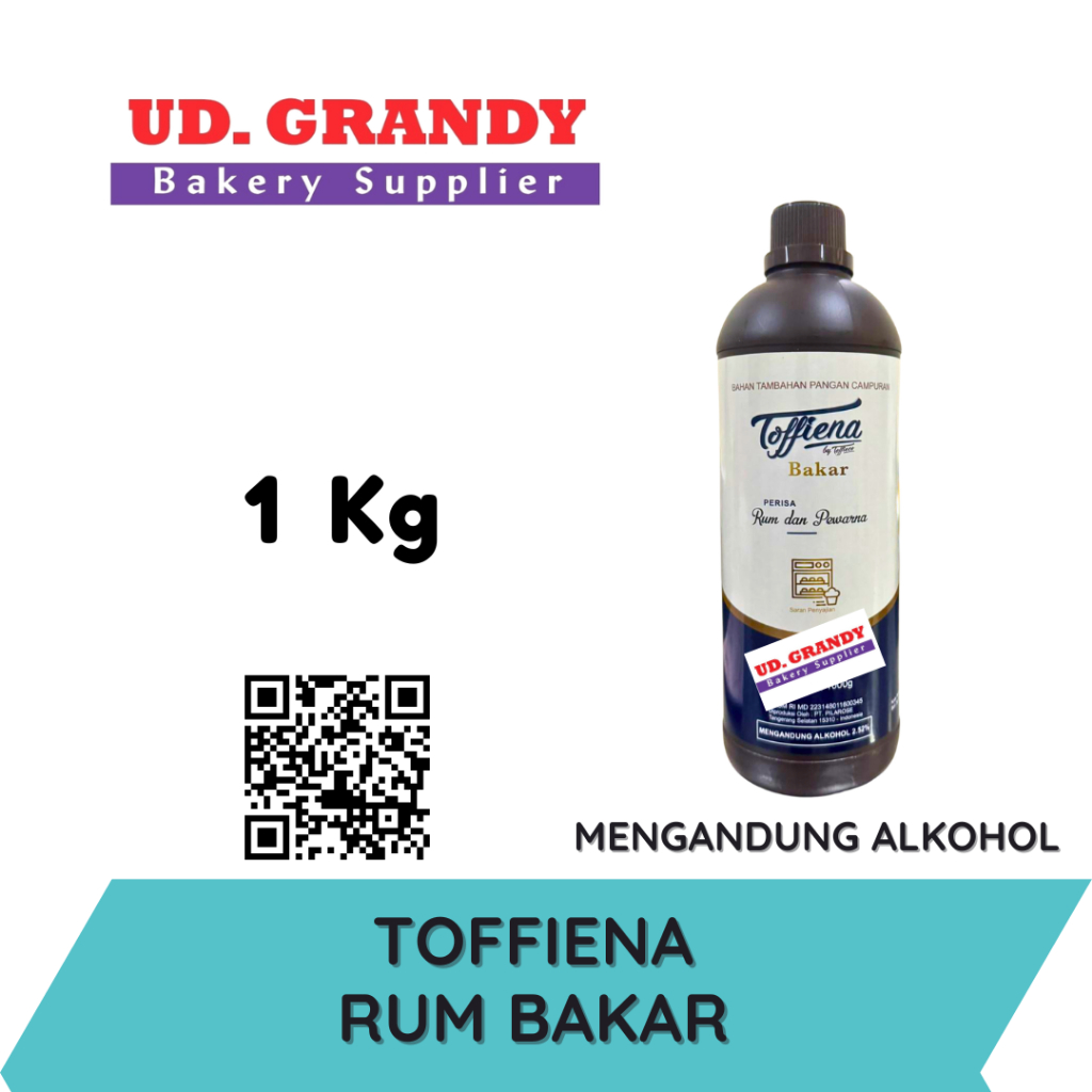 Toffiena Rum Bakar, Rum Butter Cream, Rum Blackforest, Rum Semprot, Rum Kopi (Coffee) 1kg