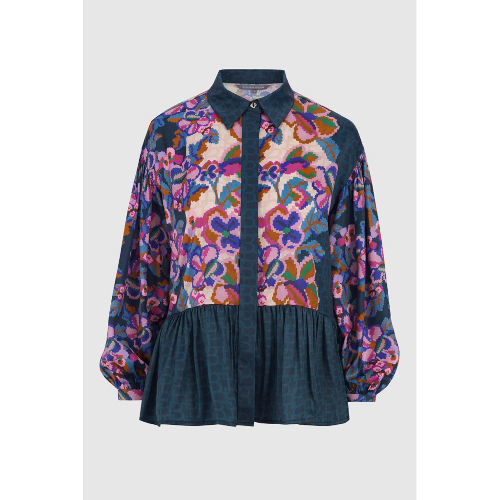 Benang Jarum Eclora Ruffle Shirt lace - Aconitum  buttonscarves the regal series the monogram series