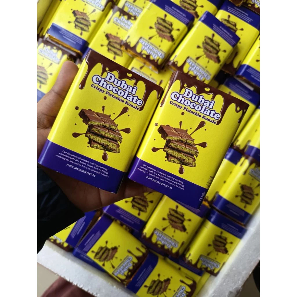 PROMO COKLAT DUBAI MINI 85 GR PISTACHIO KUNAFA CRUNCHY