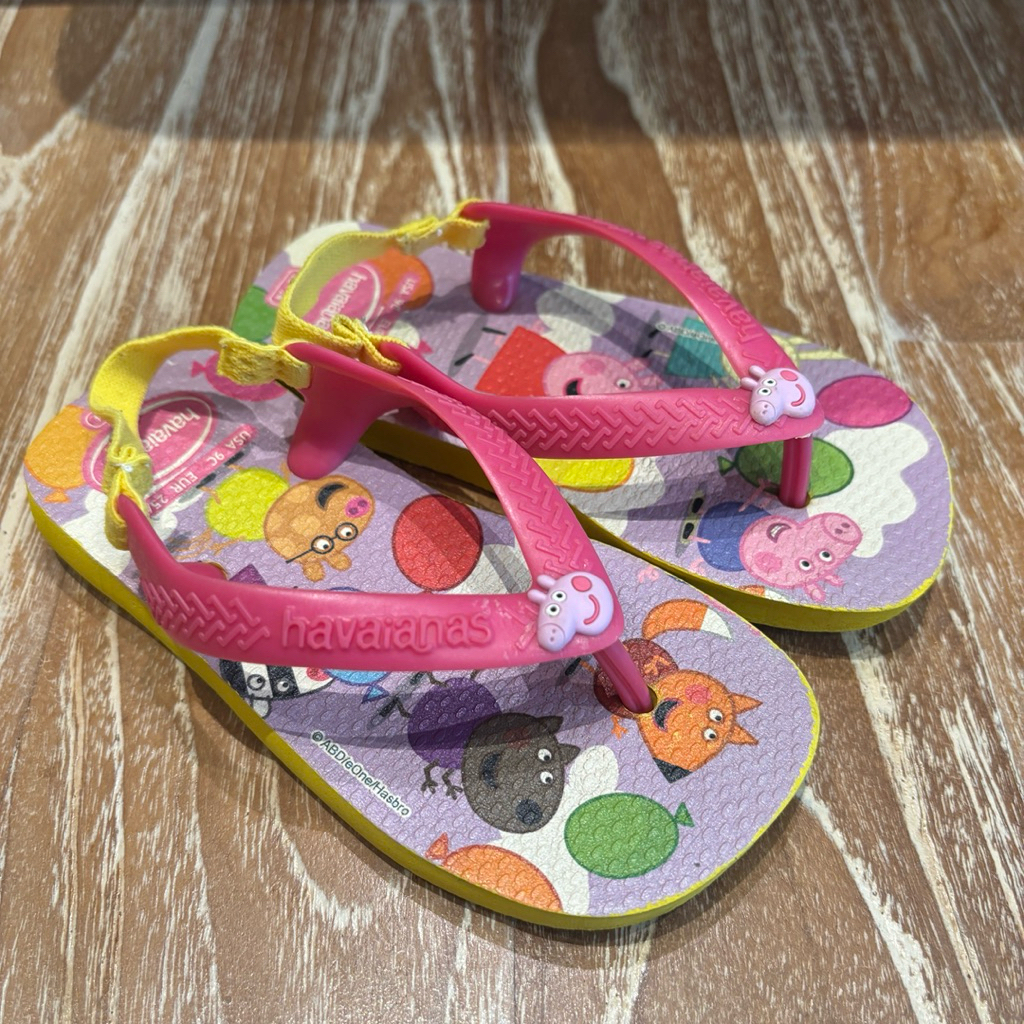 PrelovedSendalJepitAnakPerempuan3tahunHavaianasKidsOriginalPeppaPigSandalCuteLucu