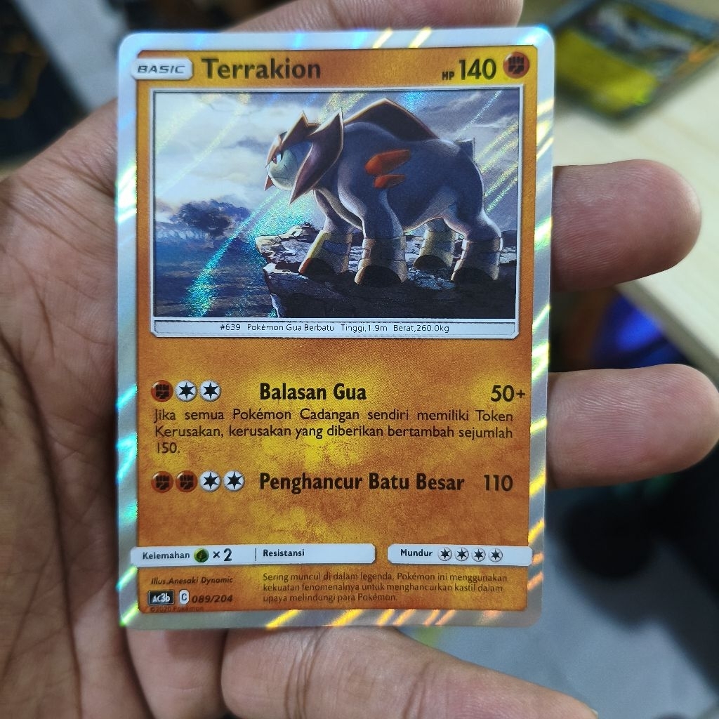 terrakion tcg pokemon / kartu pokemon