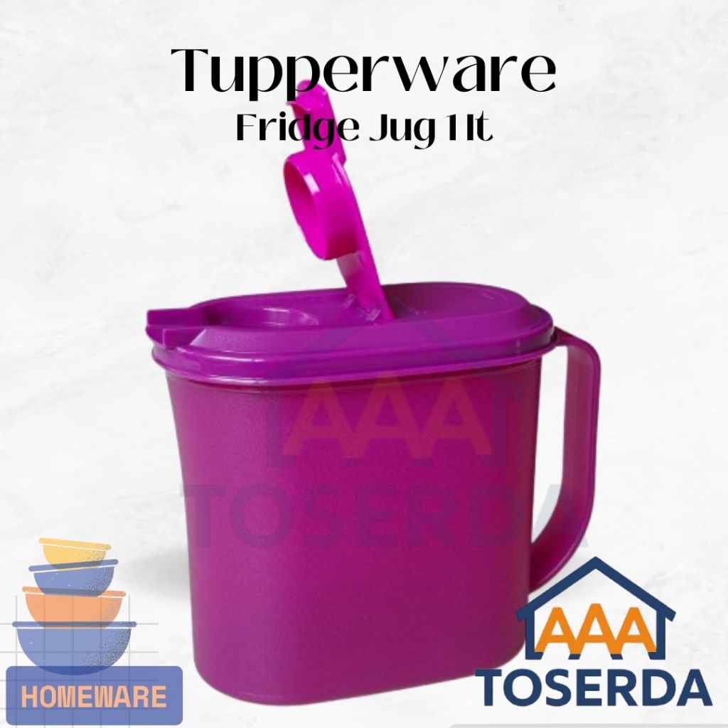 AAA Toserda | Tupperware Fridge Jug 1 Liter Original Teko Air Minum Pitcher Kulkas BPA Free Tempat J