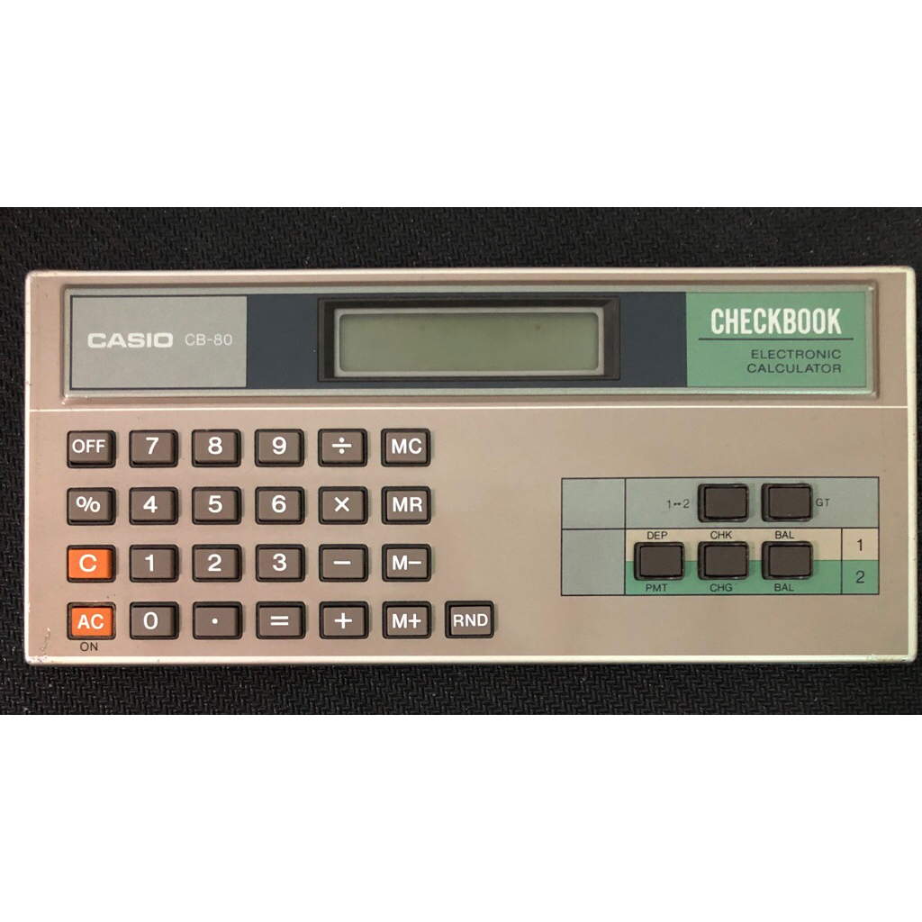 CASIO KALKULATOR CB-80 VINTAGE JAPAN