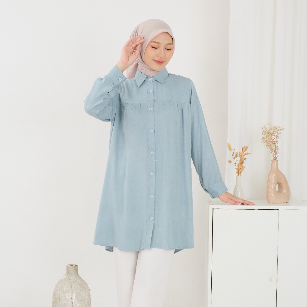 Zarra Tunik Rayon Twil Polos Premium