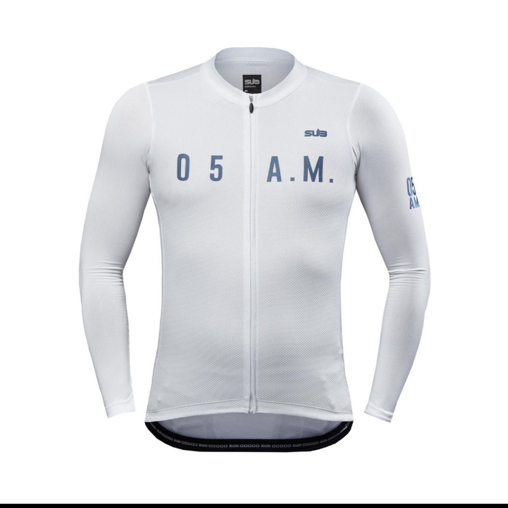 Jersey Sepeda Long Sleeve Sub Jersey Elite White Original