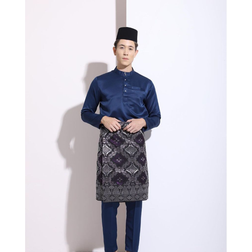 1 STELL BAJU CELANA KOKO MELAYU PRIA TELUK BELANGA BAJU KURUNG TRADISIONAL MELAYU PRIA ORIGINAL KANC