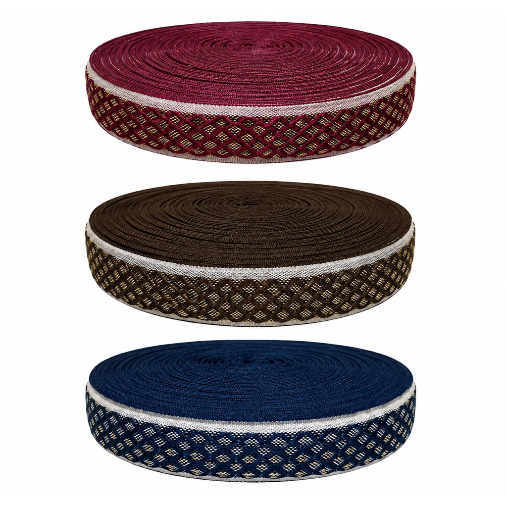 Bisban Spring Bed Bungkus Kasur Spon Pelipit Pita Lis Lebar4 cm Isi 90 yard
