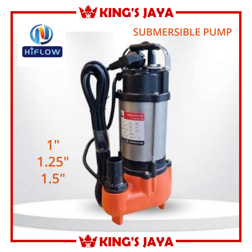 Pompa Celup Kolam HIFLOW Submersible Pump 1" 1.5" Auto Otomatis