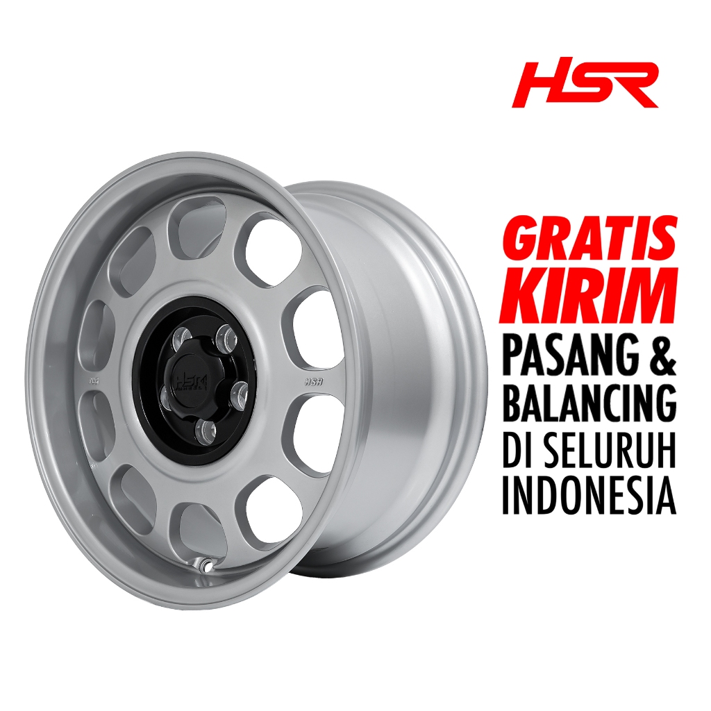 Hsr Wheel - Velg Klg 1390 Ring 16 Lubang 5 Offset 42/33  Silver Dash