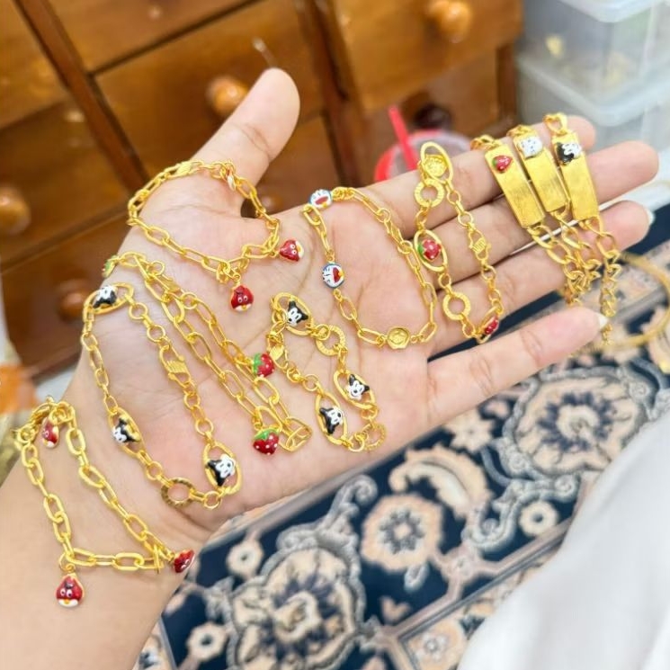GELANG KARAKTER ANAK RANTAI KOIN 91