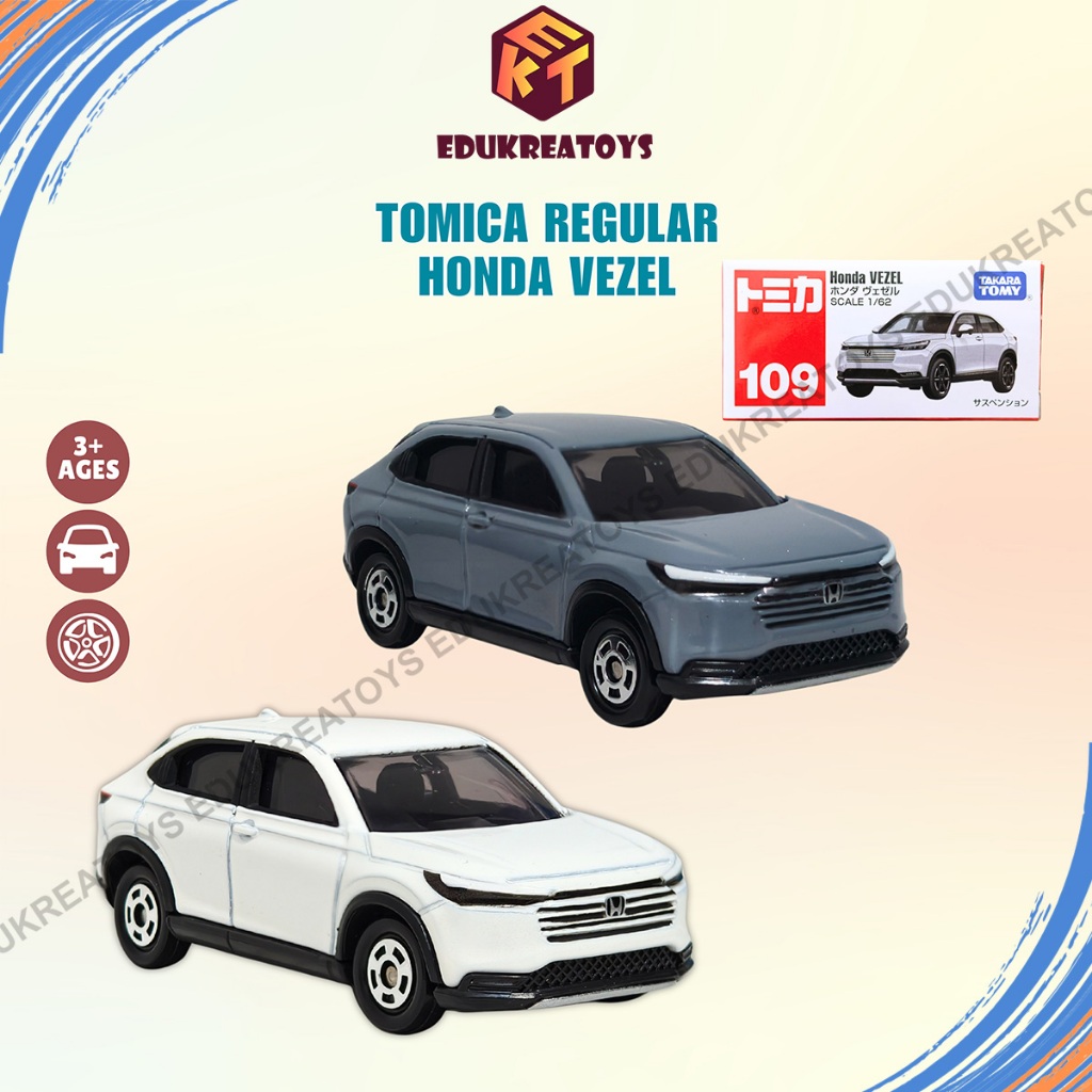 Mainan Mobil Diecast Tomica Reguler #109 Honda Vezel RV & 1st Ver.