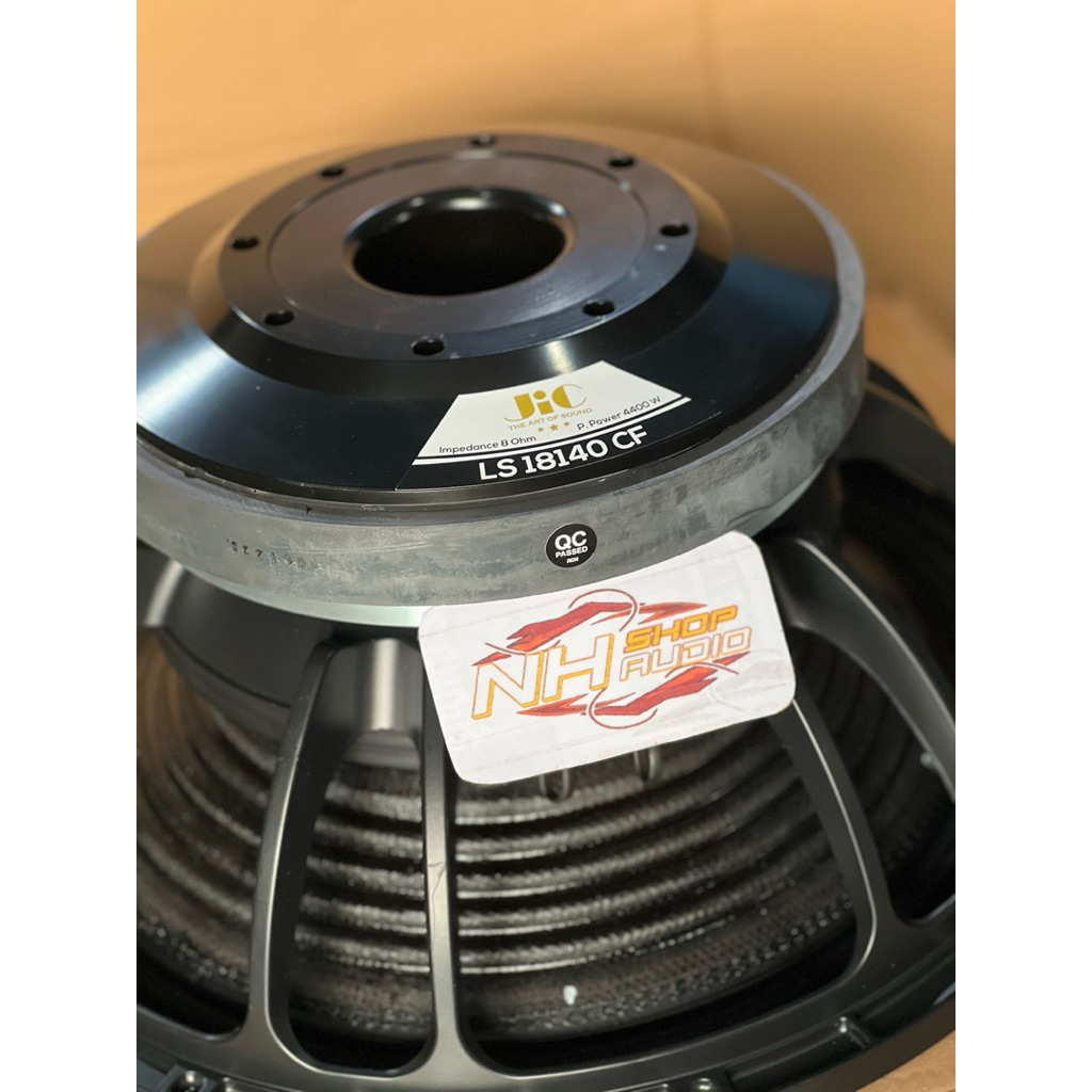Speaker JIC LS18140 CF LS 18140 CF Daun Carbon Original 18in 18 in 4400 Watt MAXX Coil 5,5in Subwoof