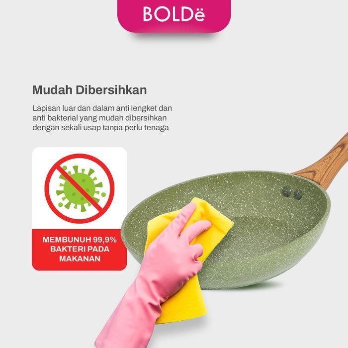 BOLDe Organic Green Pan Set 5Pcs - PANCI SET 5 pcs