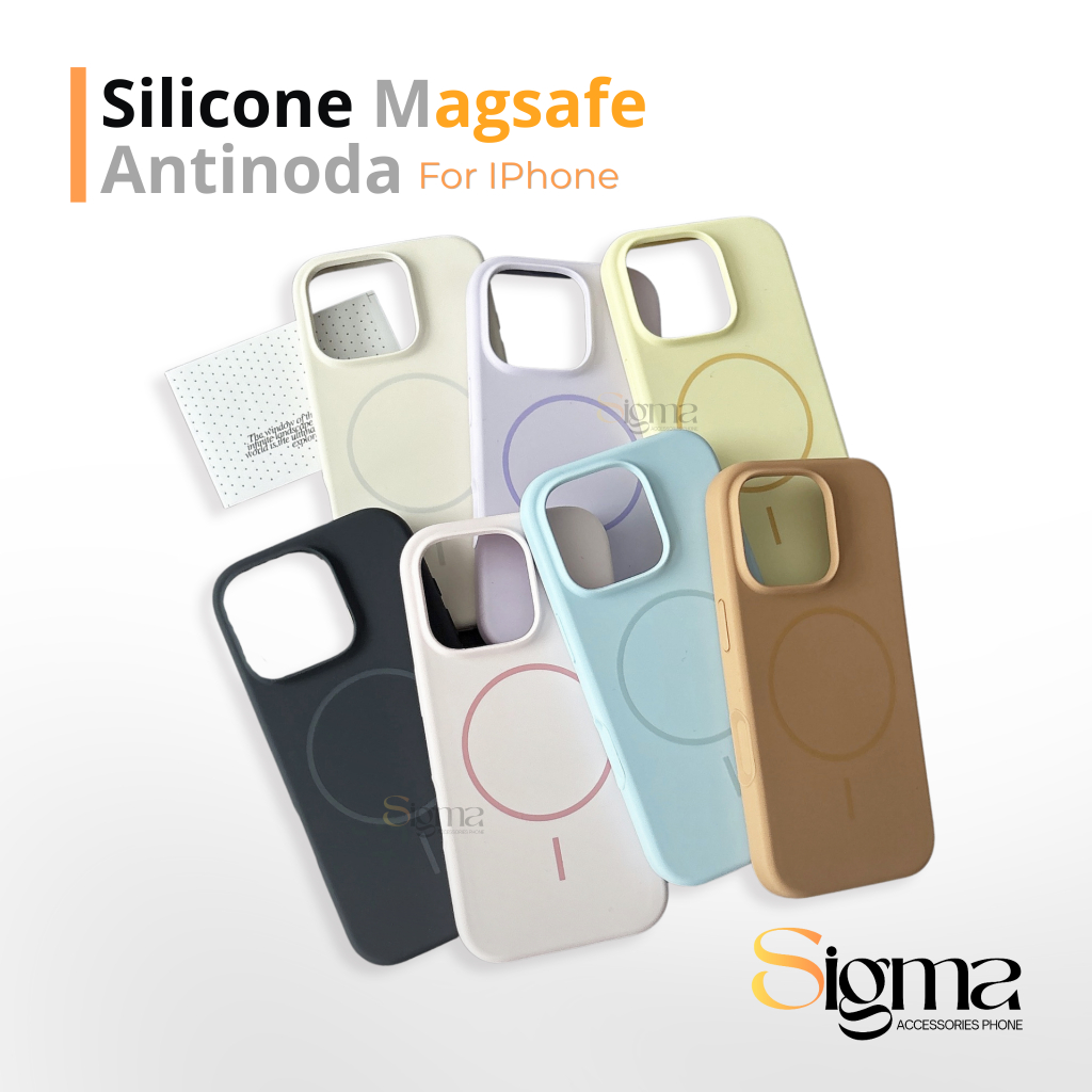 IPhone Silicone Case Magsafe Antinoda Magnetic Liquid Softcase IPhone 11 12 13 14 15 16 Pro Max Plus