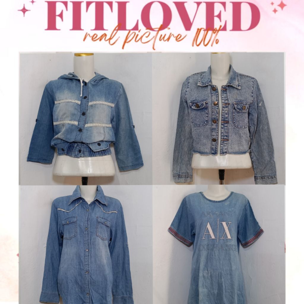 FITLOVED | ATASAN JAKET TUNIK JEANS WANITA
