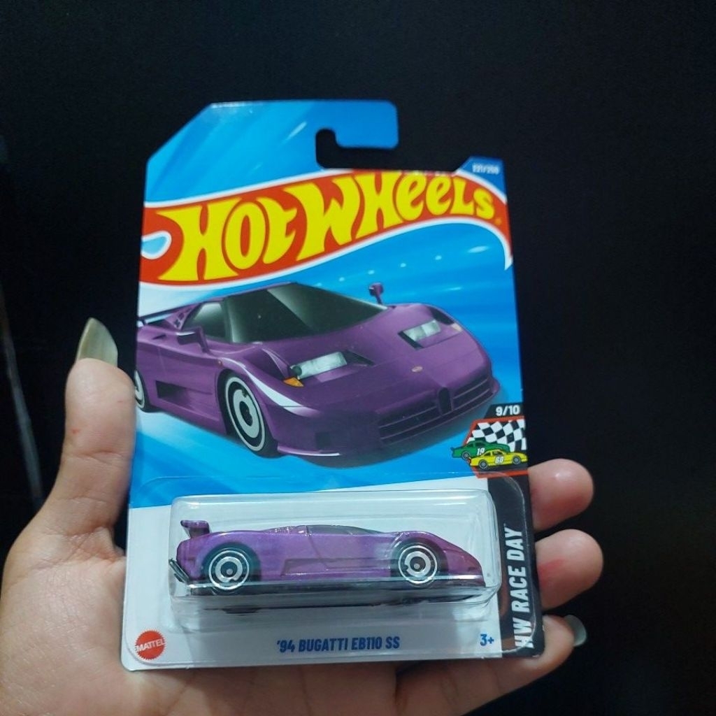 HOT WHEELS HOT ITEM HOT WHEELS 94 BUGATTI EB110 SS UNGU ( DUS F)