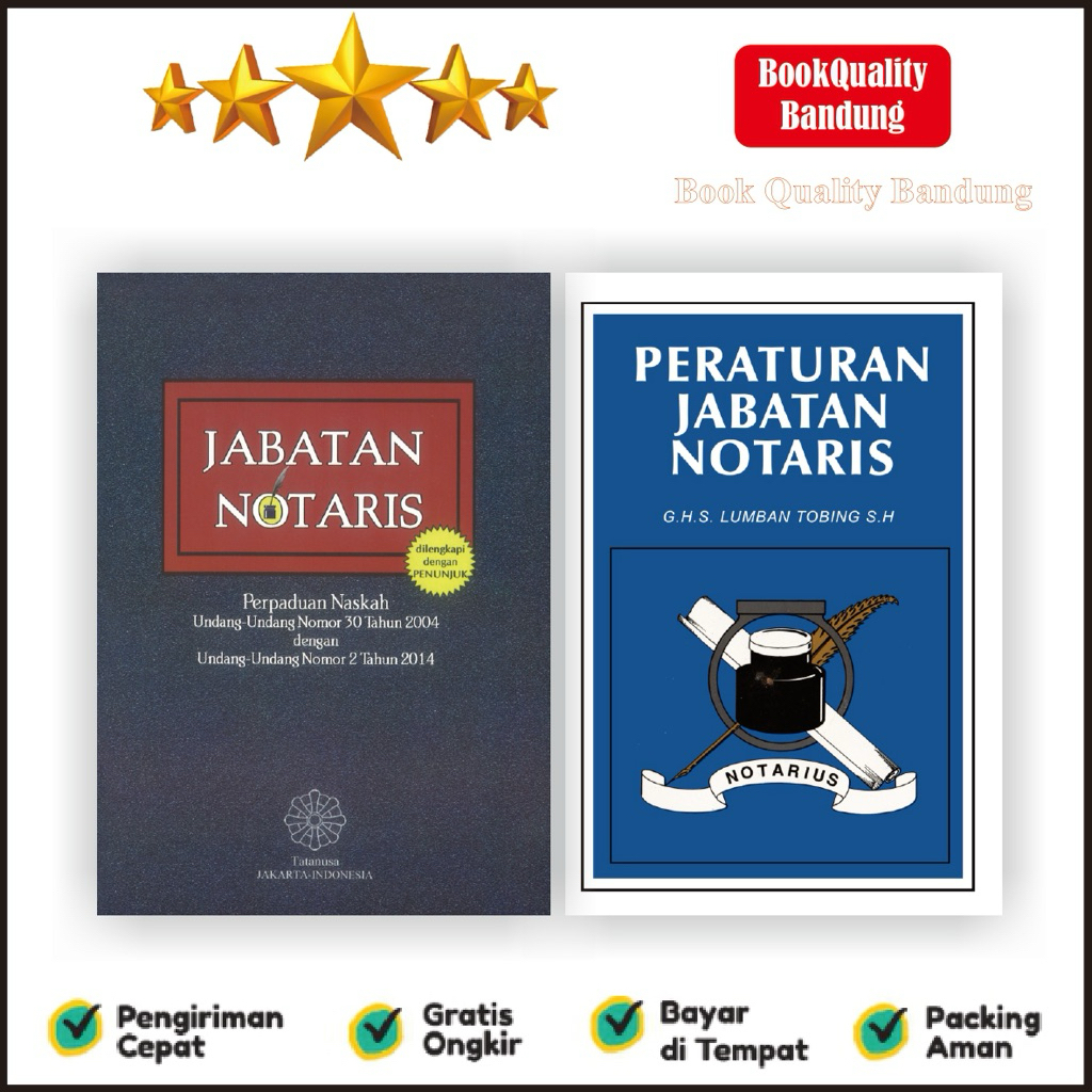 Buku Peraturan Jabatan Notaris & Jabatan Notaris