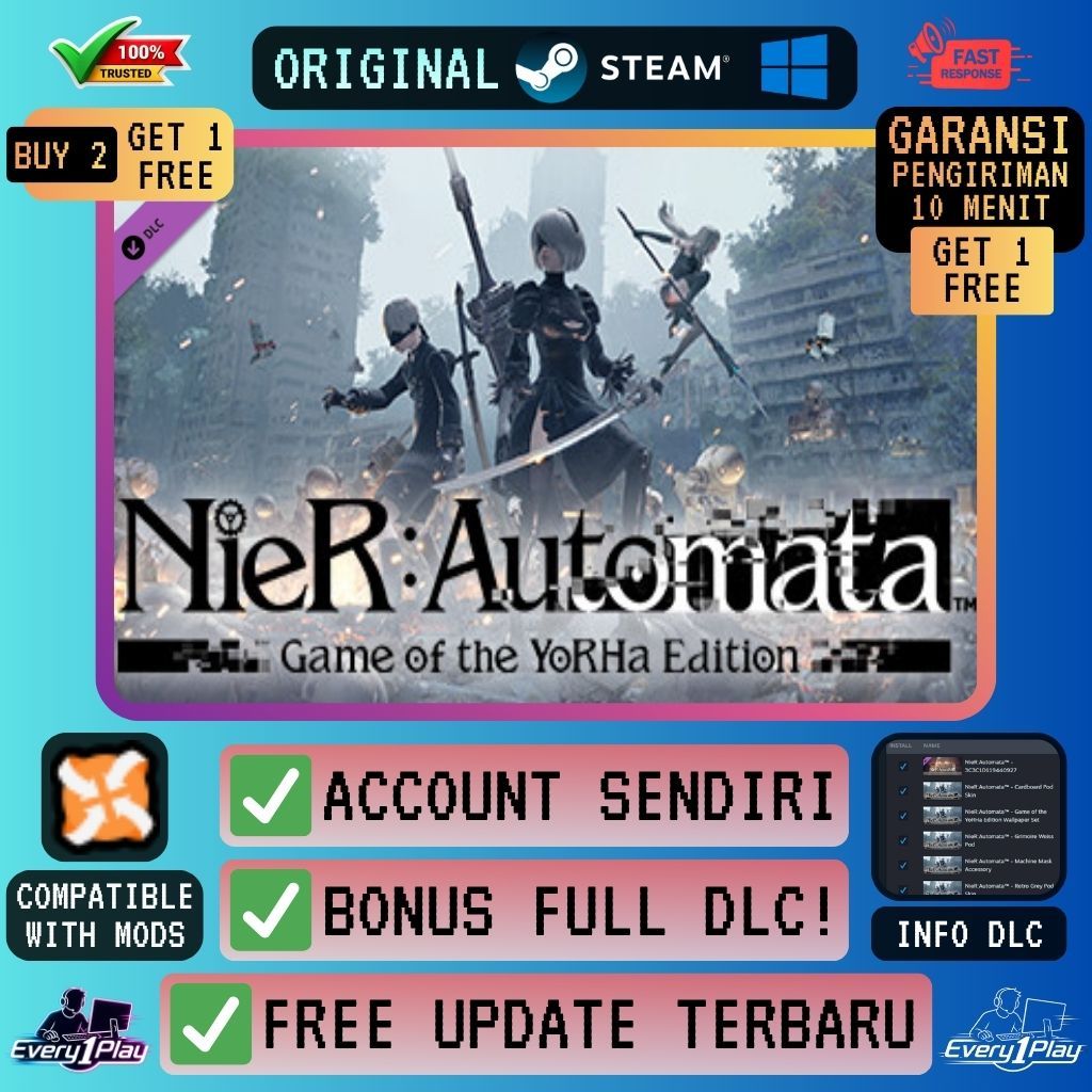 NieR Automata Game PC/Laptop/Windows - Game Steam