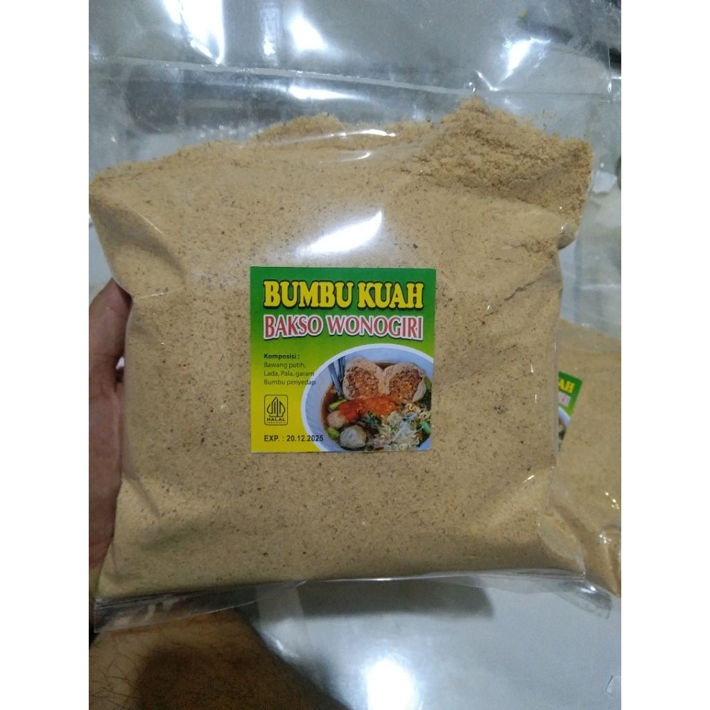 BUMBU KUAH BAKSO  WONOGIRI 1KG ORI,BUMBU KUAH BAKSO,BUMBUKUAH BAKSO INSTAN