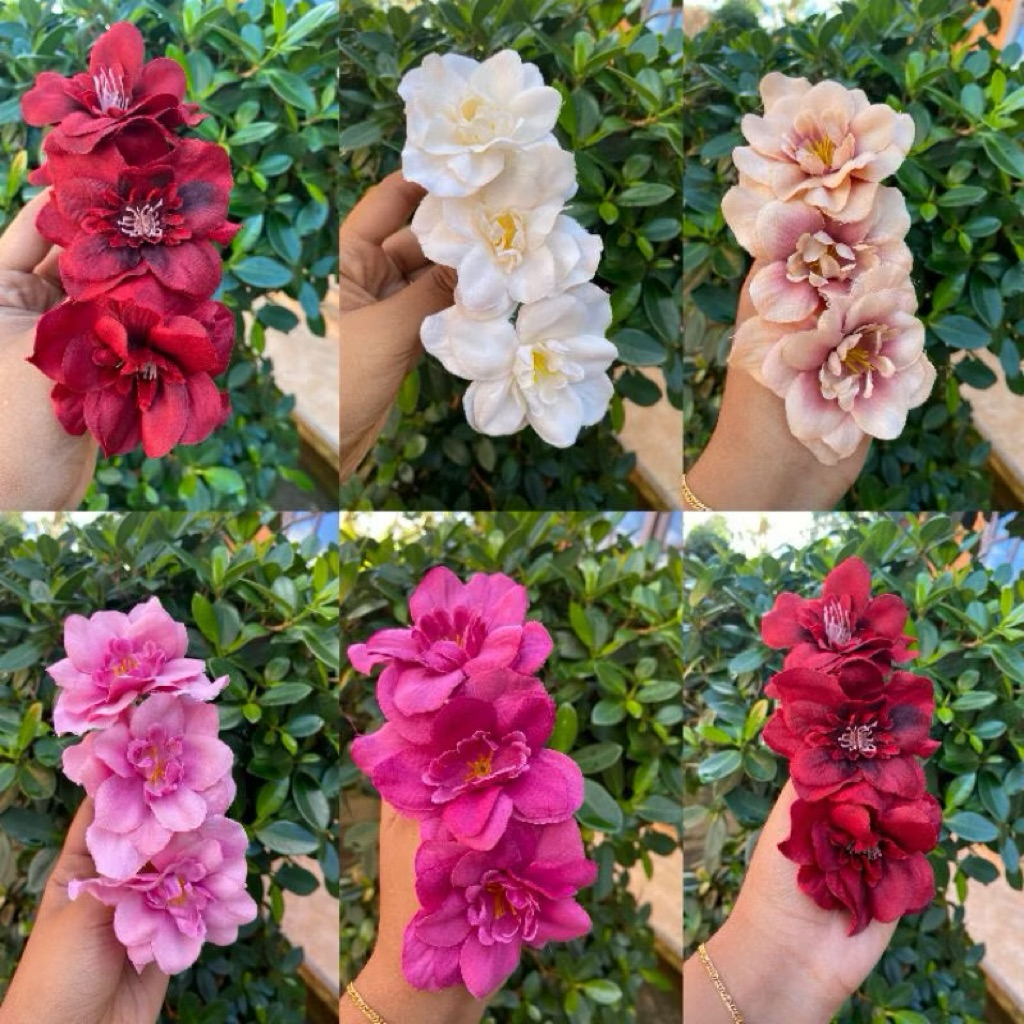 hiasan rambut/semanggi sakura/bunga sanggul/aksesoris